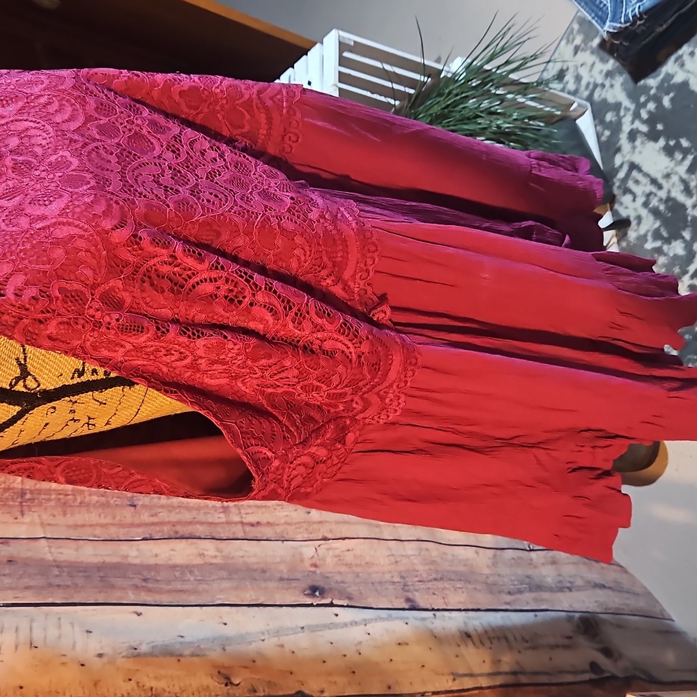 Torrid Size 3 Pink Lace Babydoll Tank Top - Picture 4 of 6